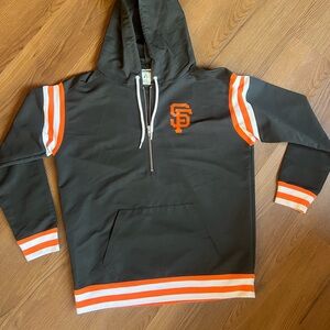 PINK Victoria's Secret Black and Orange Jacket